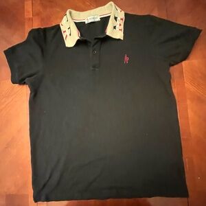 Moncler Polo Shirt Black MEDIUM